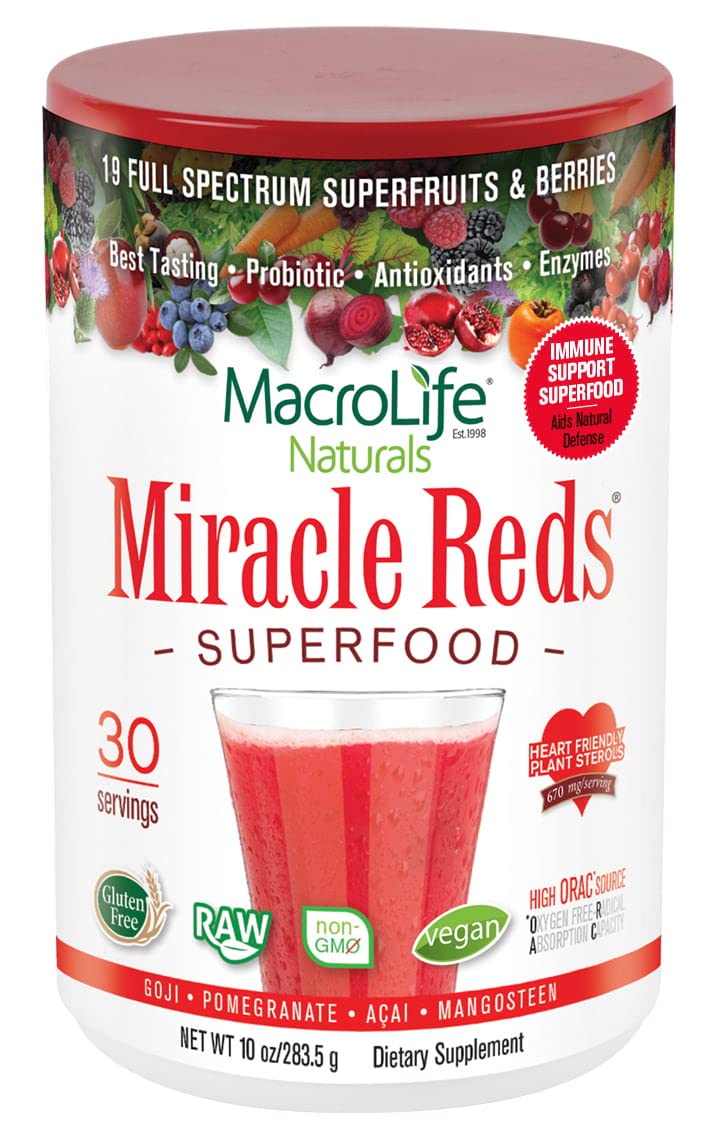 Foto 2 pulgar | Suplemento Macrolife Naturals Miracle Reds 30 Porciones 300 Ml - Venta Internacional
