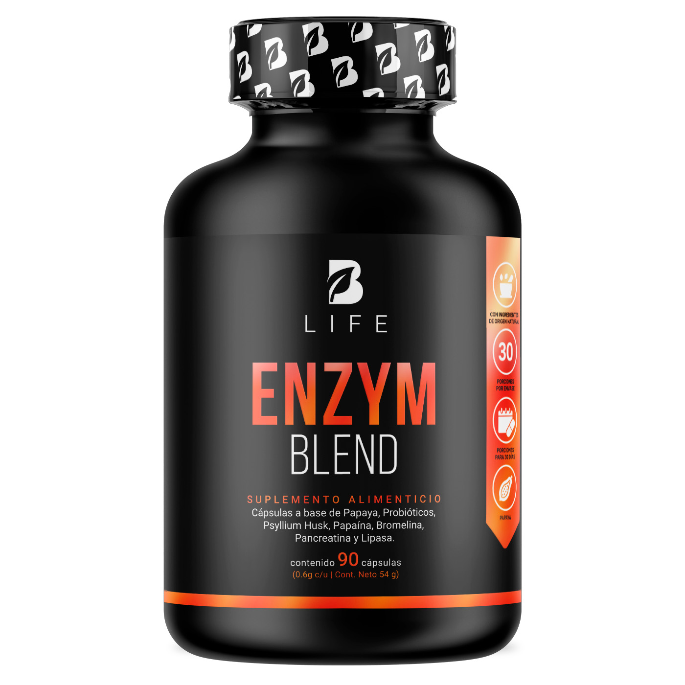 Foto 2 pulgar | Enzym Blend B Life 90 Cápsulas