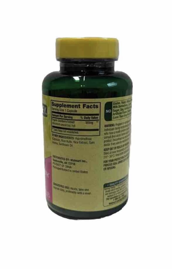Foto 3 pulgar | Suplemento de Extracto Estandarizado de 500 mg de Arándano Spring Valley - Venta Internacional