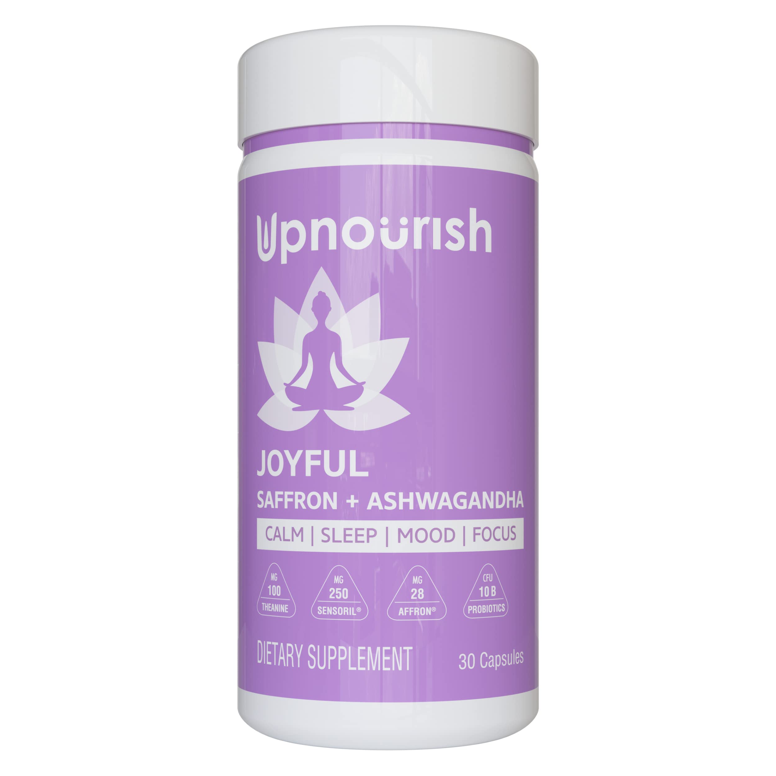 Suplementos Upnourish Joyful Saffron y Ashwagandha - Venta Internacional