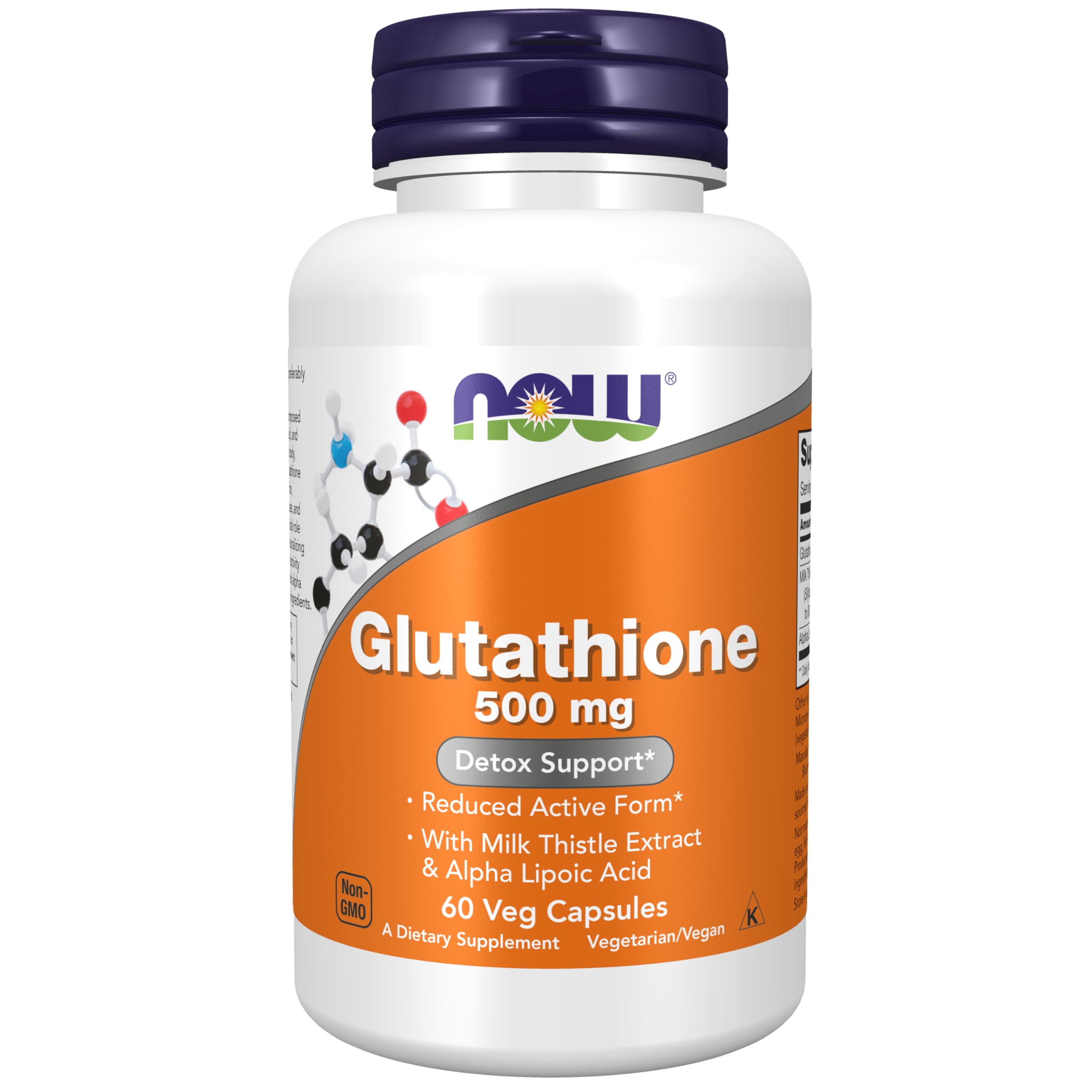 Suplemento Now Glutatión 500 mg de 60 Cápsulas-Venta Internacional