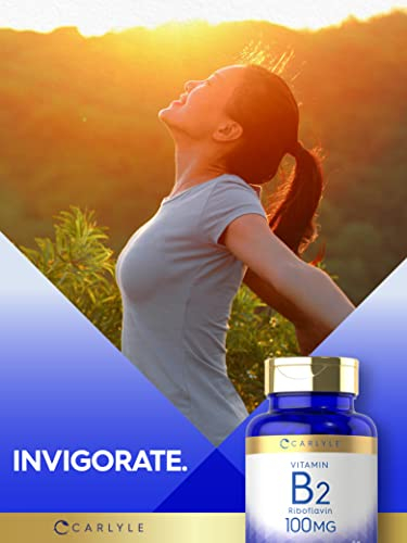 Foto 7 pulgar | Suplemento Carlyle de Vitamina B2 100 Mg 180 Comprimidos - Venta Internacional.