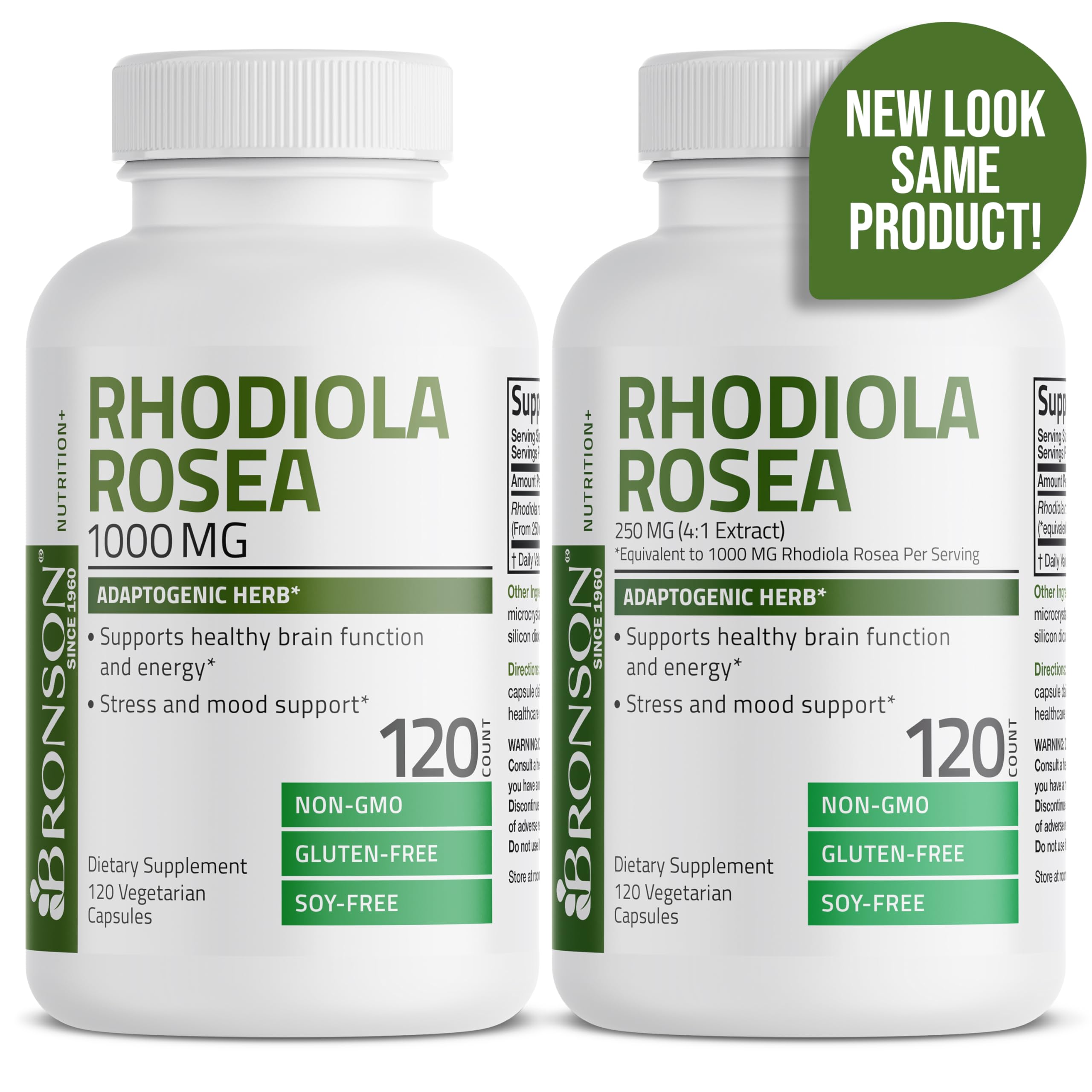Foto 4 pulgar | Suplemento Bronson Rhodiola Rosea 120 Cápsulas - Venta Internacional