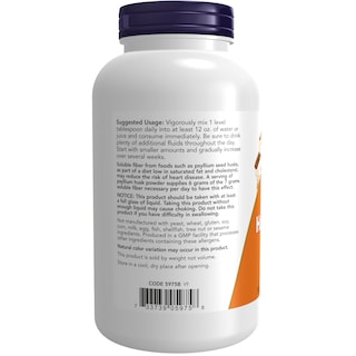Foto 3 | Supplement Now Cáscara de Psilio En Polvo Fibra Soluble 350 Ml - Venta Internacional