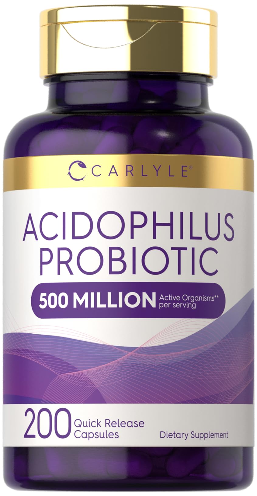 Probiótico Carlyle Acidophilus 500 Millones de Cfu 200 Cápsulas - Venta Internacional