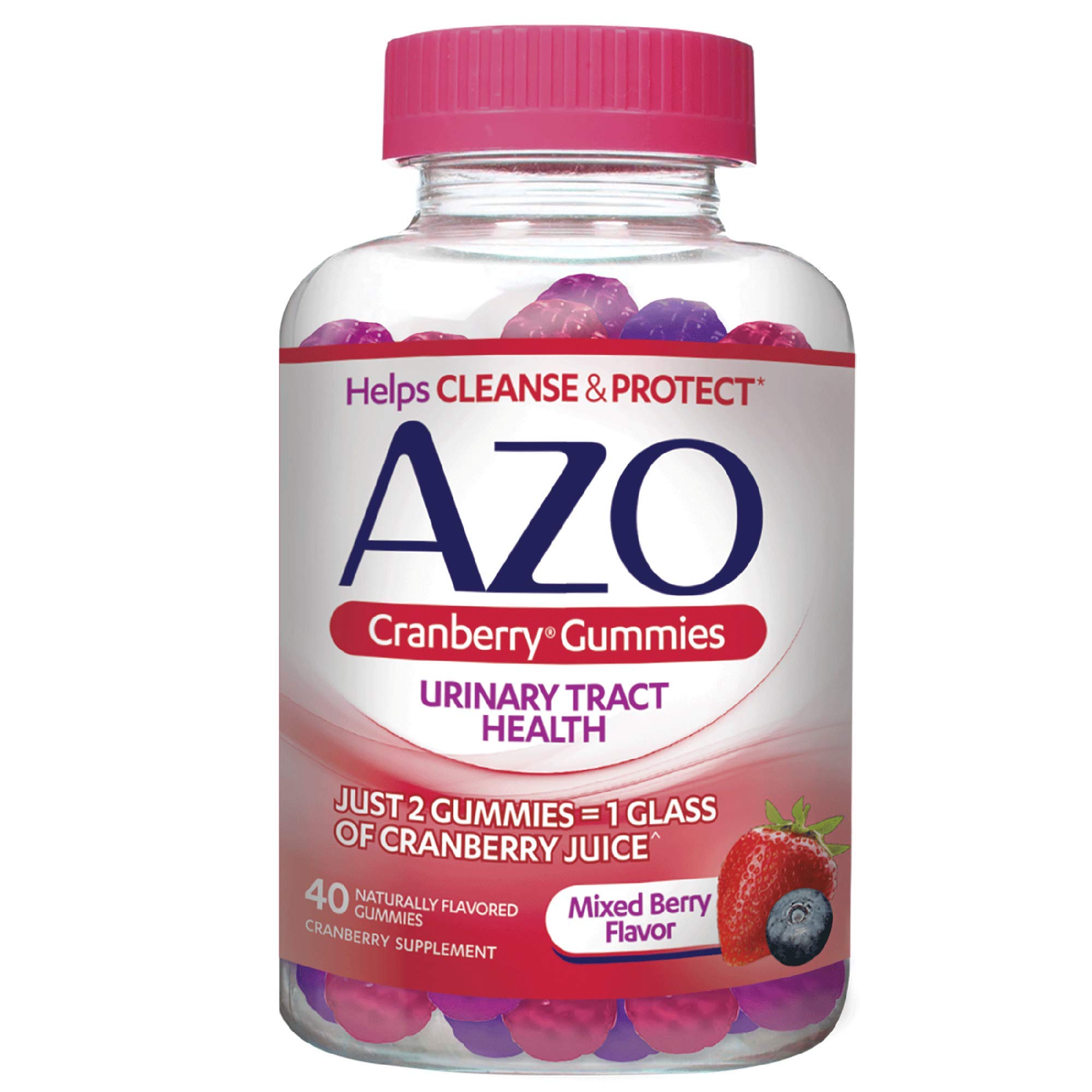 Foto 2 pulgar | Suplemento Azo Cranberry de 40 Gomitas-Venta Internacional