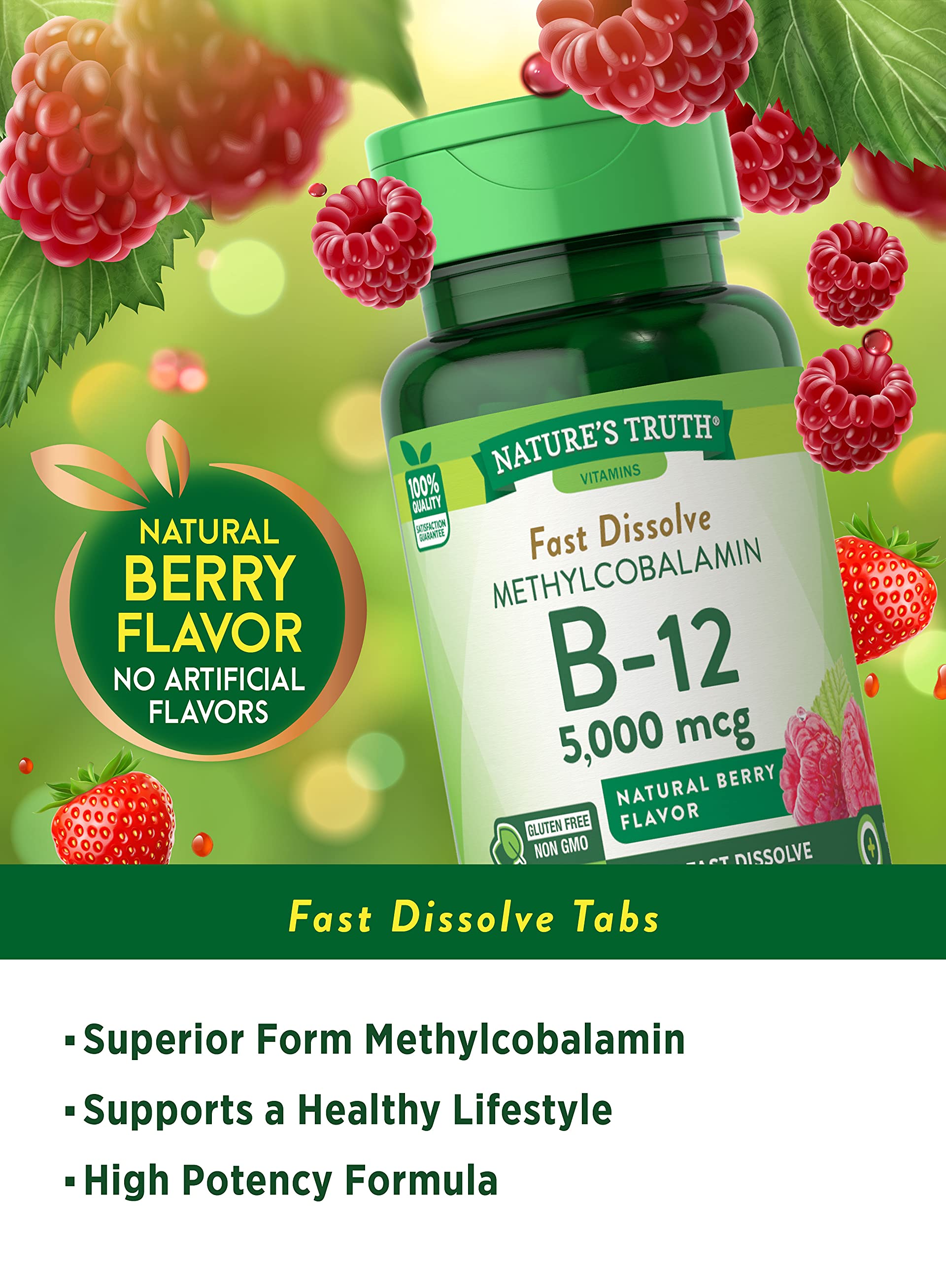 Foto 4 pulgar | Suplemento de Vitamina B12 De Nature's Truth, 5000 Mcg 60 Tabletas - Venta Internacional