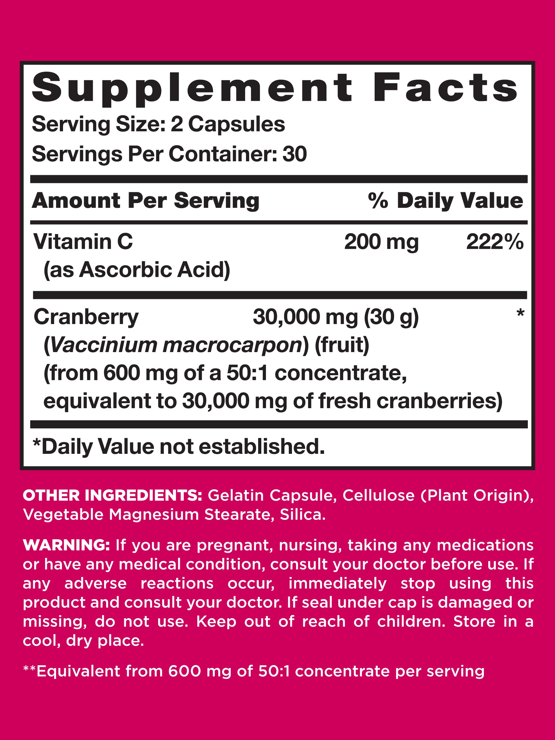 Foto 3 pulgar | Suplemento Pink Cranberry Pills 60 Cápsulas para Mujer  - Venta Internacional