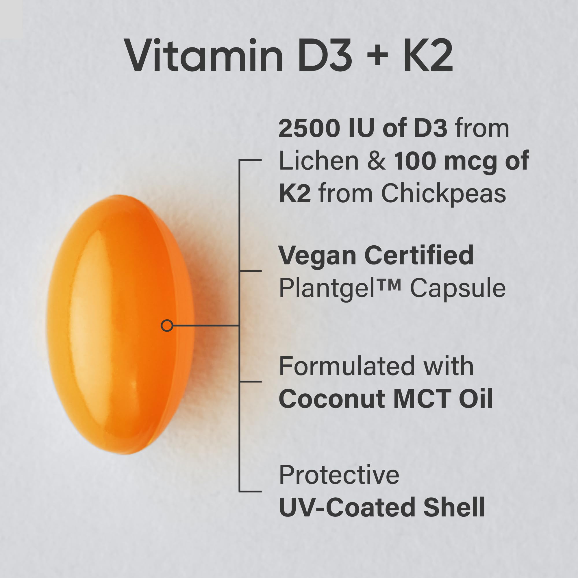Foto 3 pulgar | Vitamina D3 y K2 Sports Research 2500 Iu - Venta Internacional