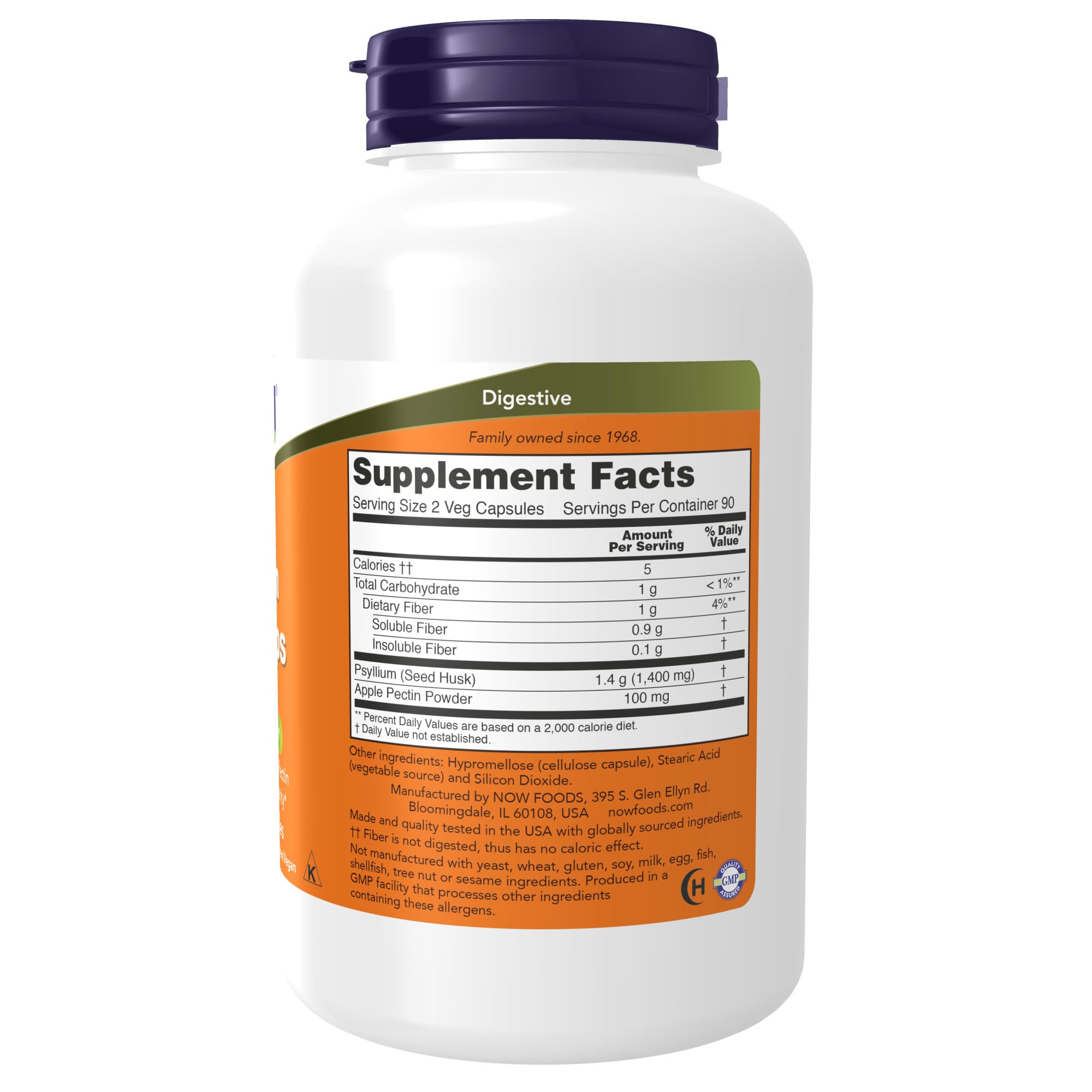 Foto 3 pulgar | Suplementos Now 700 Mg con Pectina de Manzana 180 Cápsulas - Venta Internacional