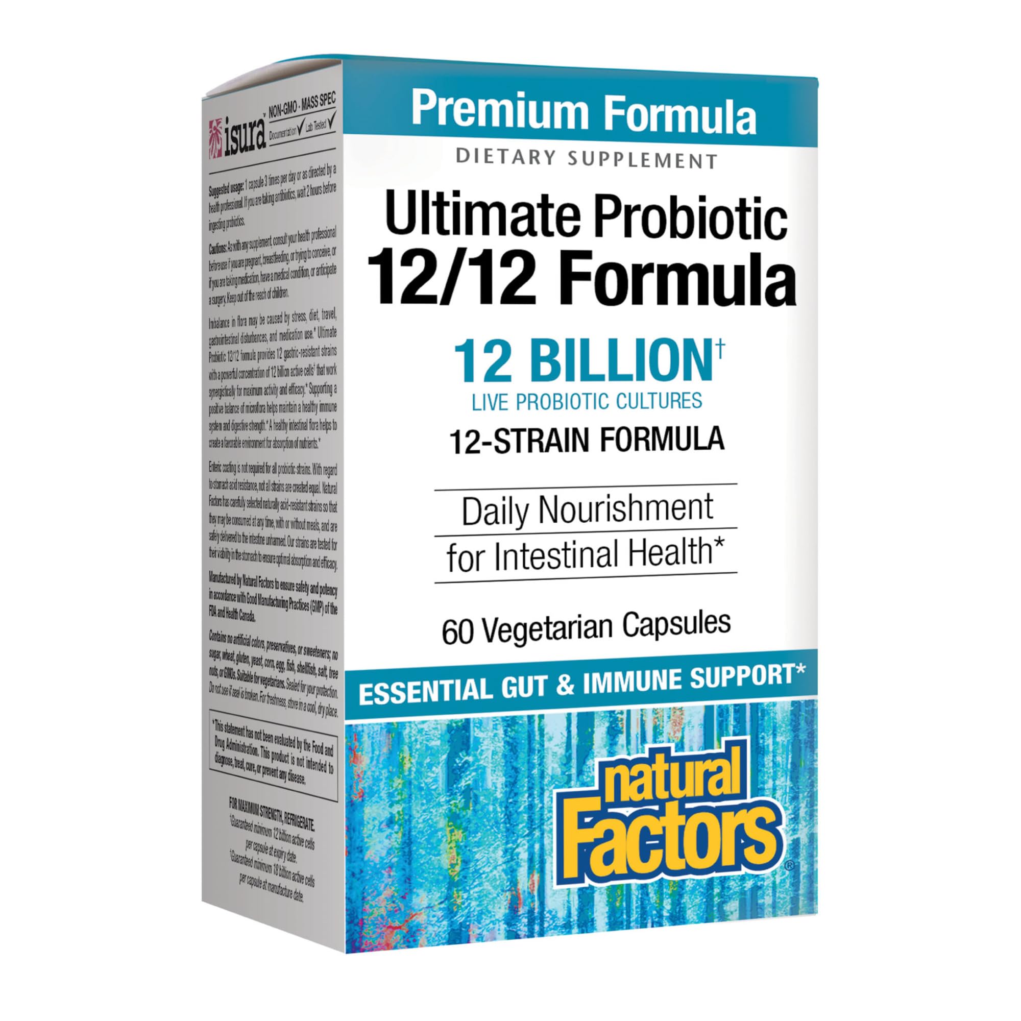 Foto 2 pulgar | Suplemento Natural Factors Ultimate Probiotic 12/12 60 Cápsulas - Venta Internacional