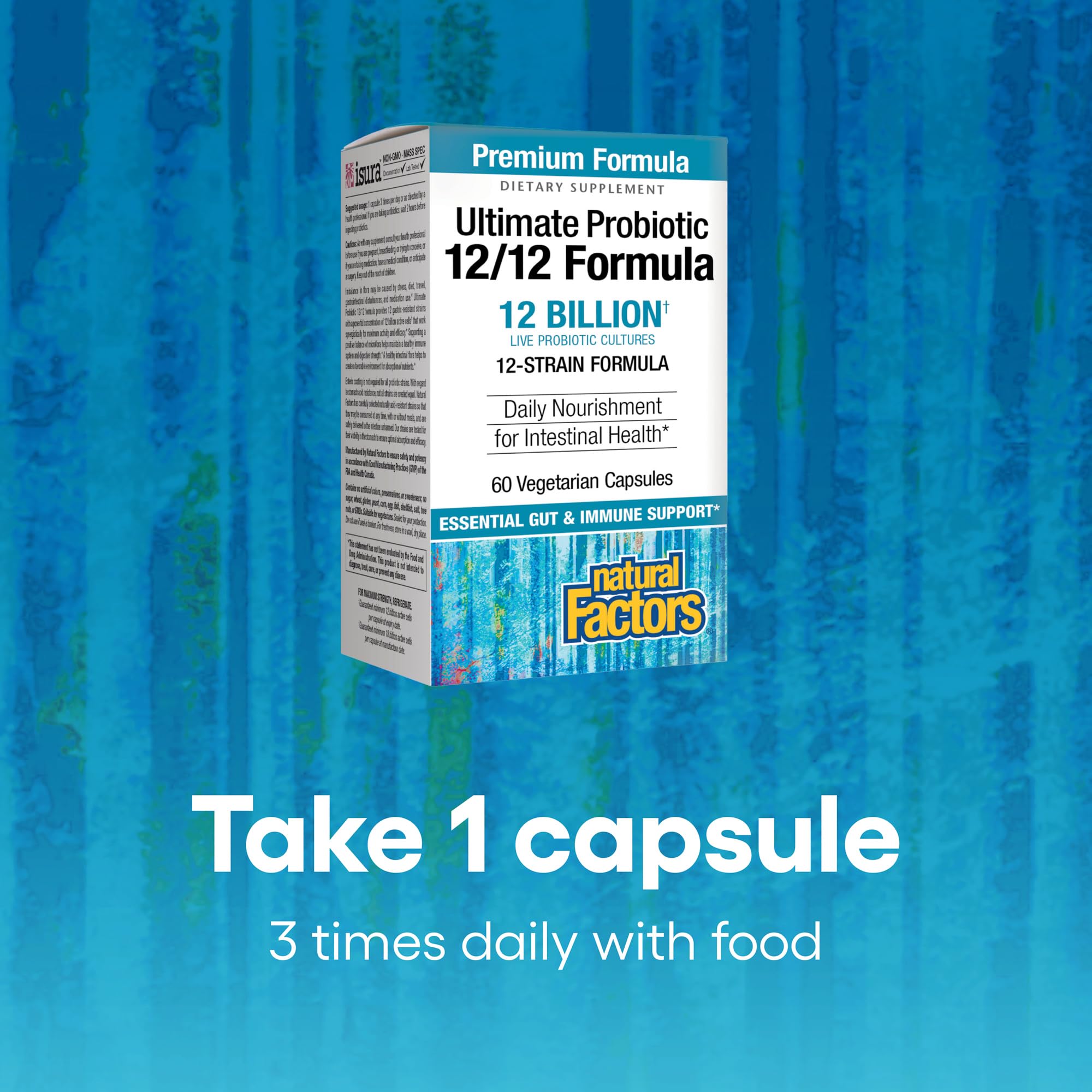 Foto 7 pulgar | Suplemento Natural Factors Ultimate Probiotic 12/12 60 Cápsulas - Venta Internacional