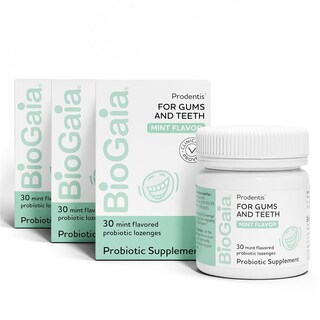 Foto 1 | Pastillas de Menta con Probióticos Dentales BioGaia Prodentis 3 Frascos con 30 Piezas C/U - Venta Internacional