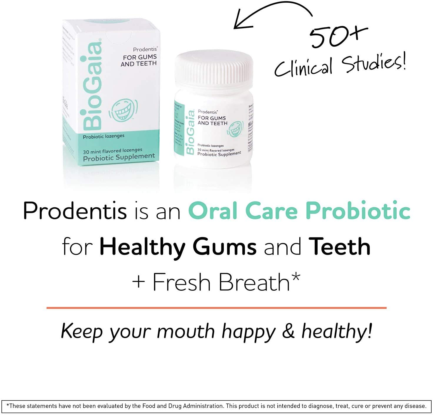Foto 3 pulgar | Pastillas de Menta con Probióticos Dentales BioGaia Prodentis 3 Frascos con 30 Piezas C/U - Venta Internacional