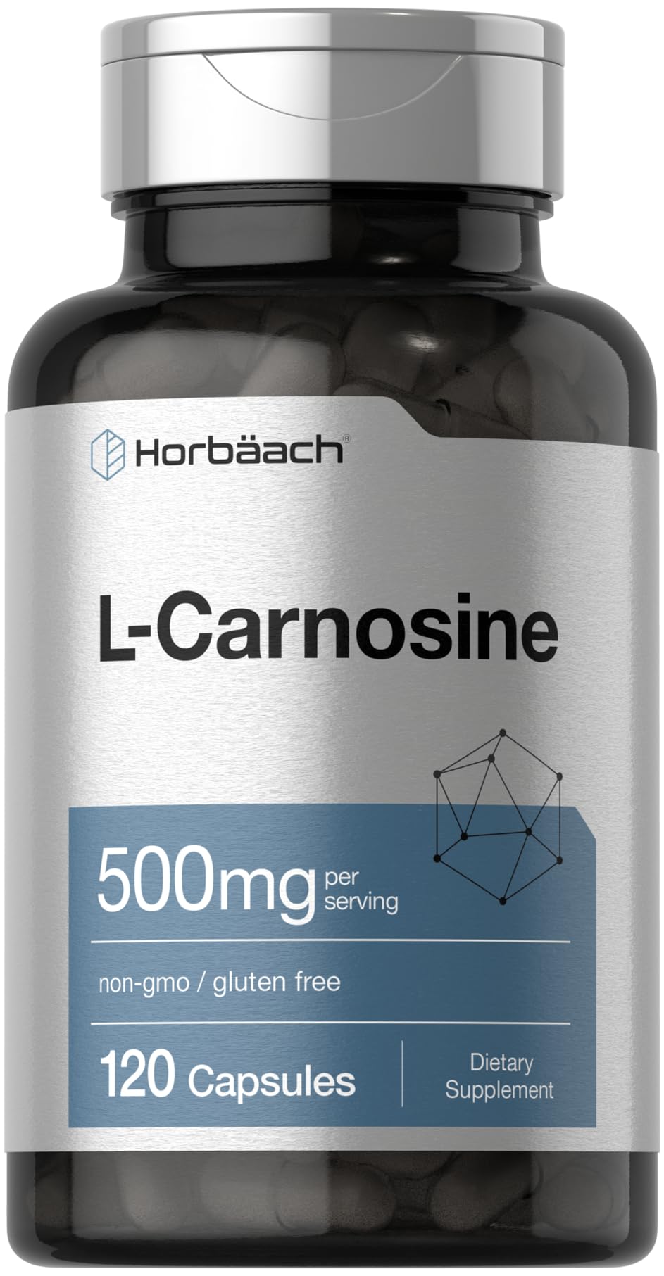 Foto 2 pulgar | Suplemento Horbaach L Carnosina 500 mg 120 Cápsulas - Venta Internacional