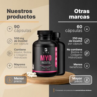 Foto 3 | Suplemento B Life Myo Inositol de 90 Cápsulas