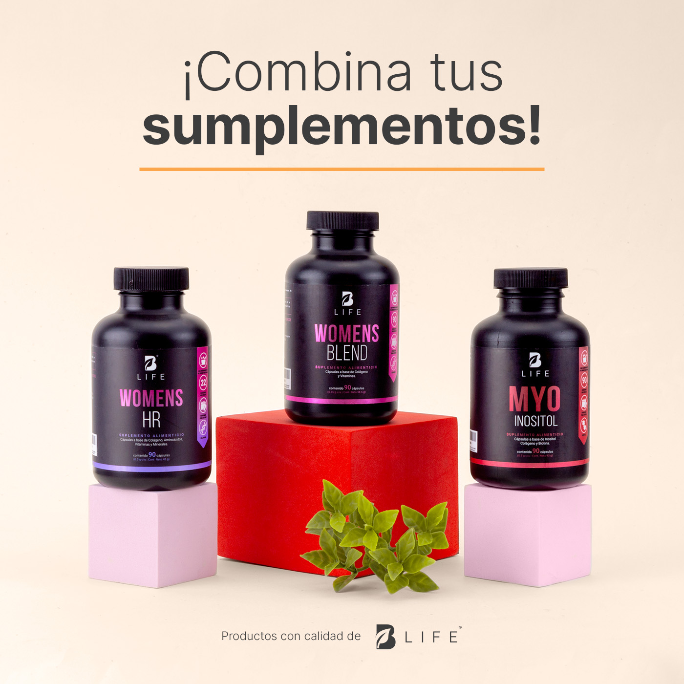Foto 6 pulgar | Suplemento B Life Myo Inositol de 90 Cápsulas