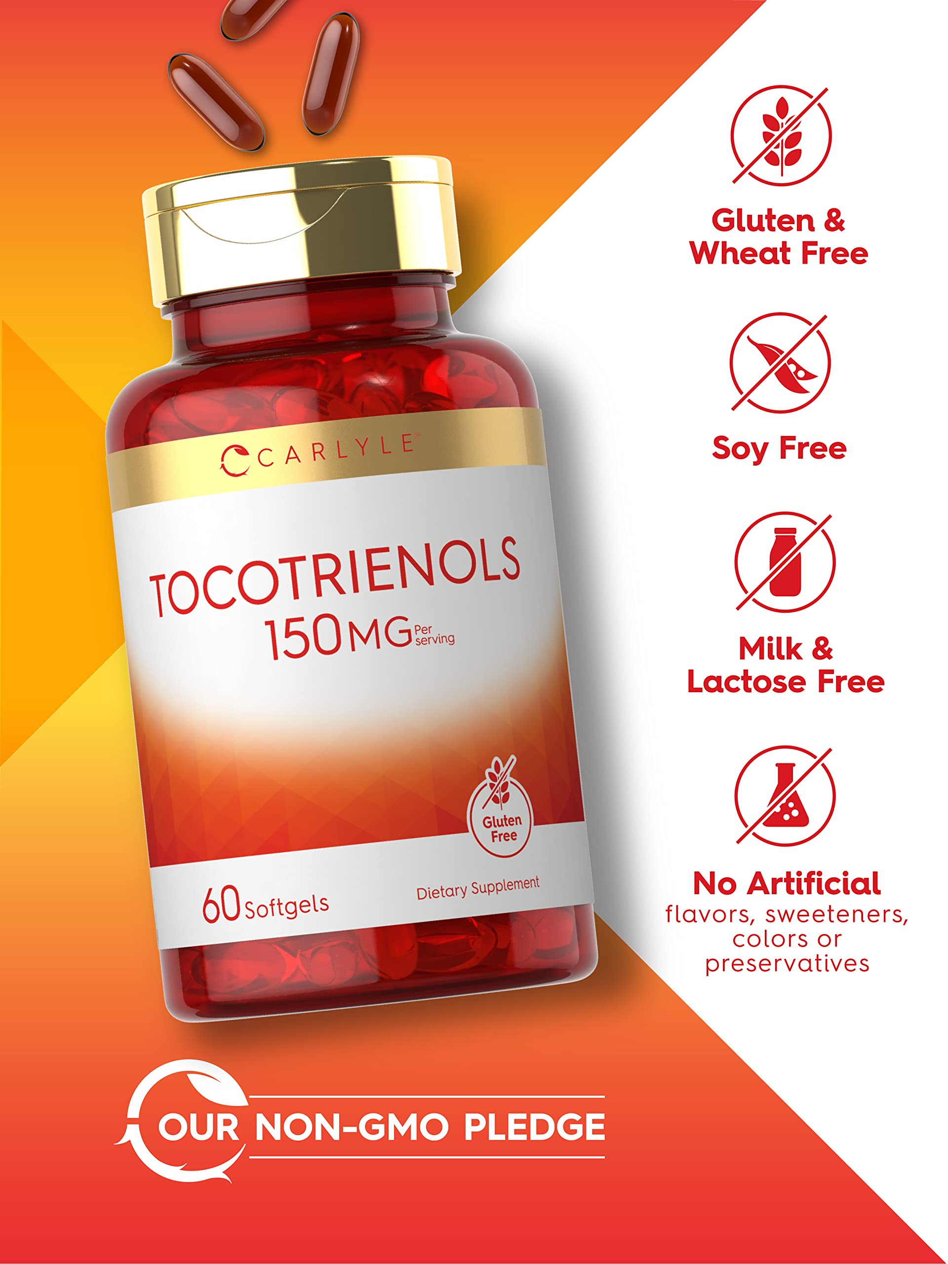 Foto 5 pulgar | Suplemento Carlyle Tocotrienols 150 Mg 60 Cápsulas Blandas Sin Ogm Sin Glúten - Venta Internacional