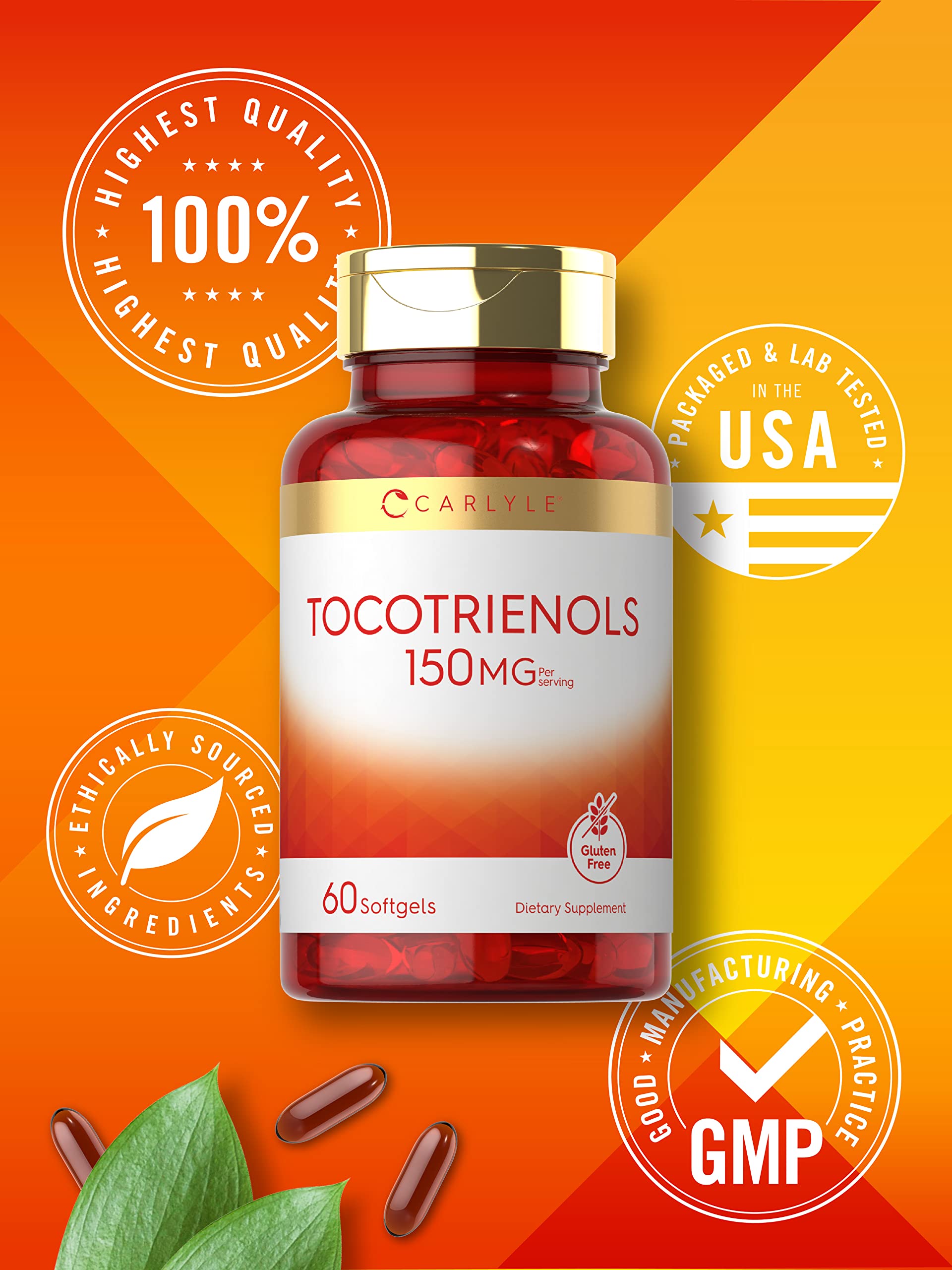 Foto 6 pulgar | Suplemento Carlyle Tocotrienols 150 Mg 60 Cápsulas Blandas Sin Ogm Sin Glúten - Venta Internacional