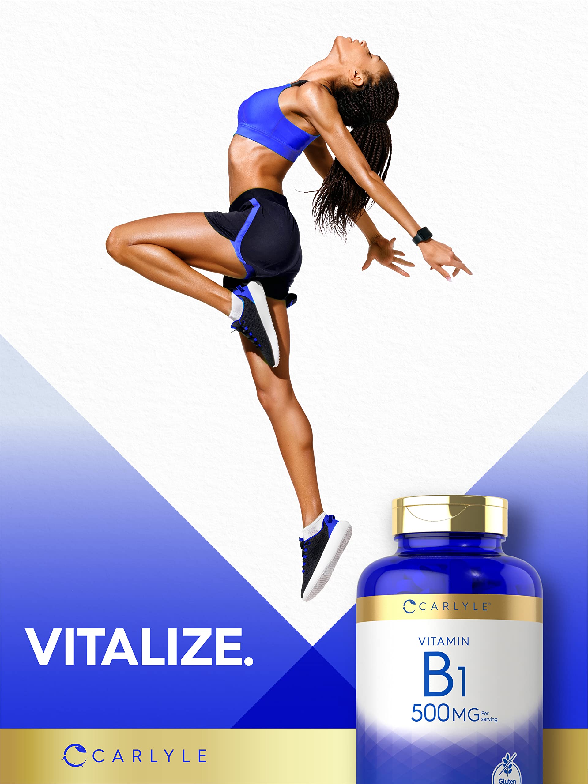 Foto 7 pulgar | Suplemento Carlyle de Vitamina B1 500 Mg 200 Cápsulas - Venta Internacional