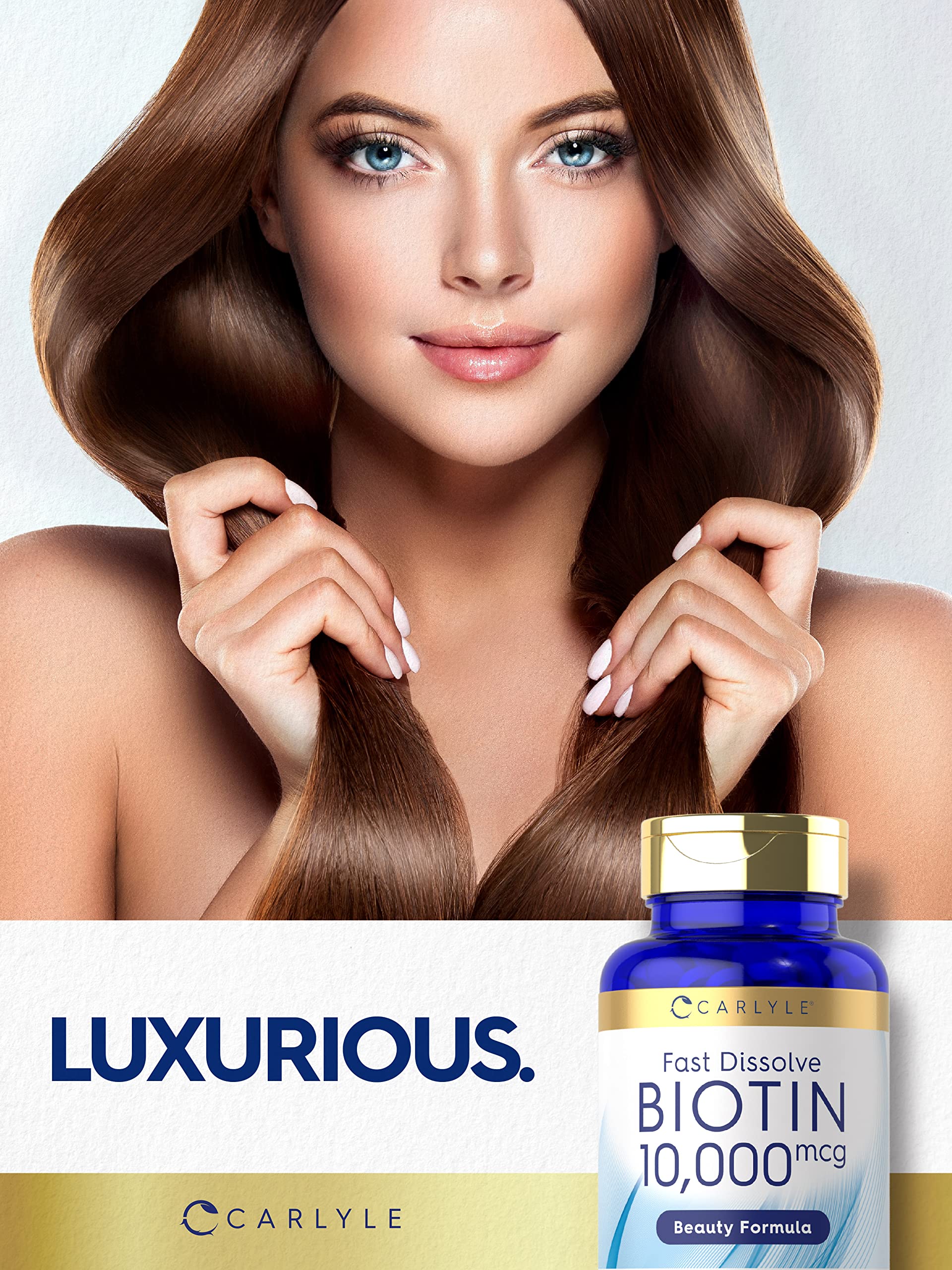 Foto 7 pulgar | Suplemento Carlyle de Biotina 10000 mcg 500 Tabletas - Venta Internacional