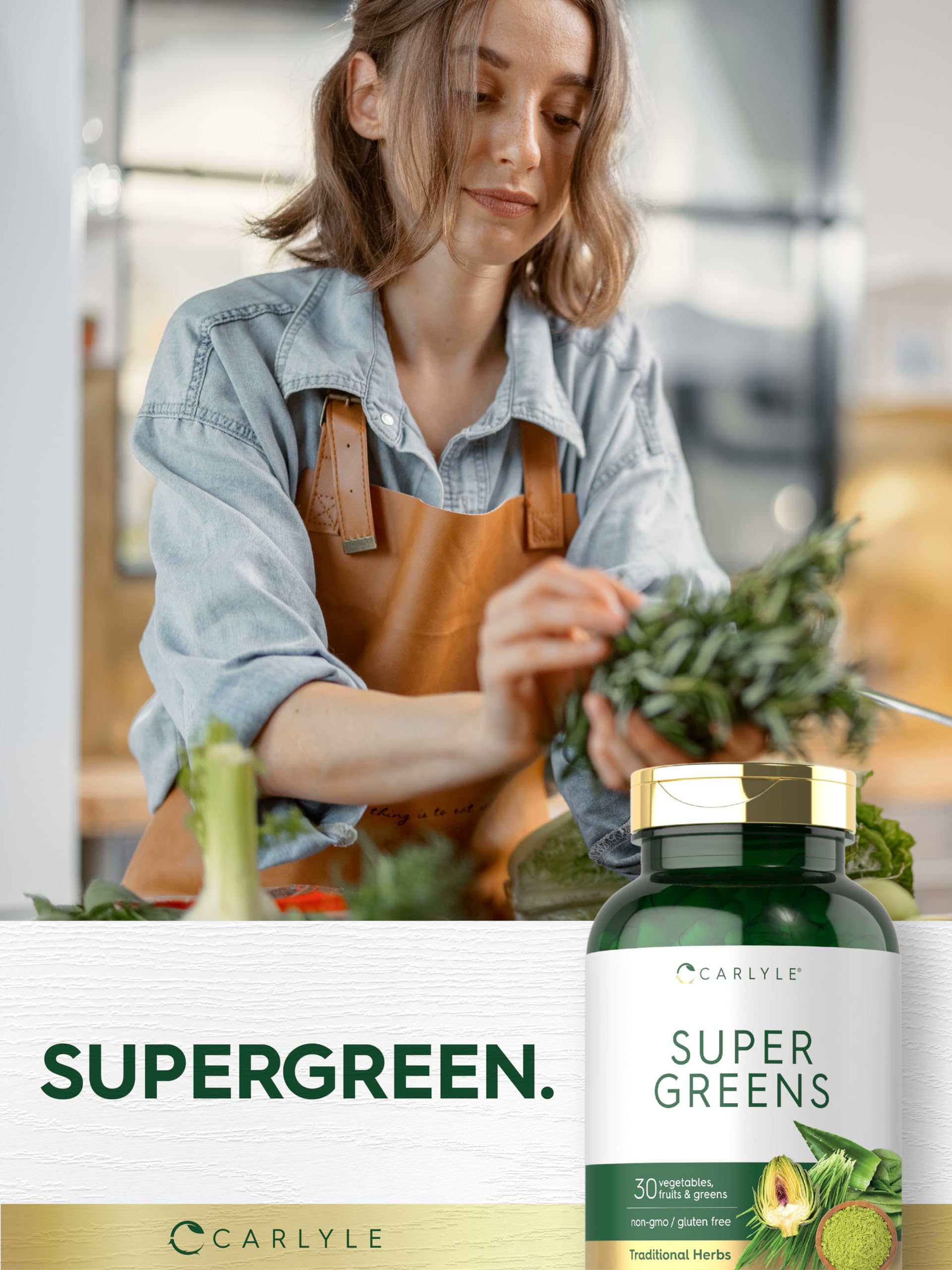 Foto 7 | Suplemento Carlyle Super Greens 250 Cápsulas - Venta Internacional