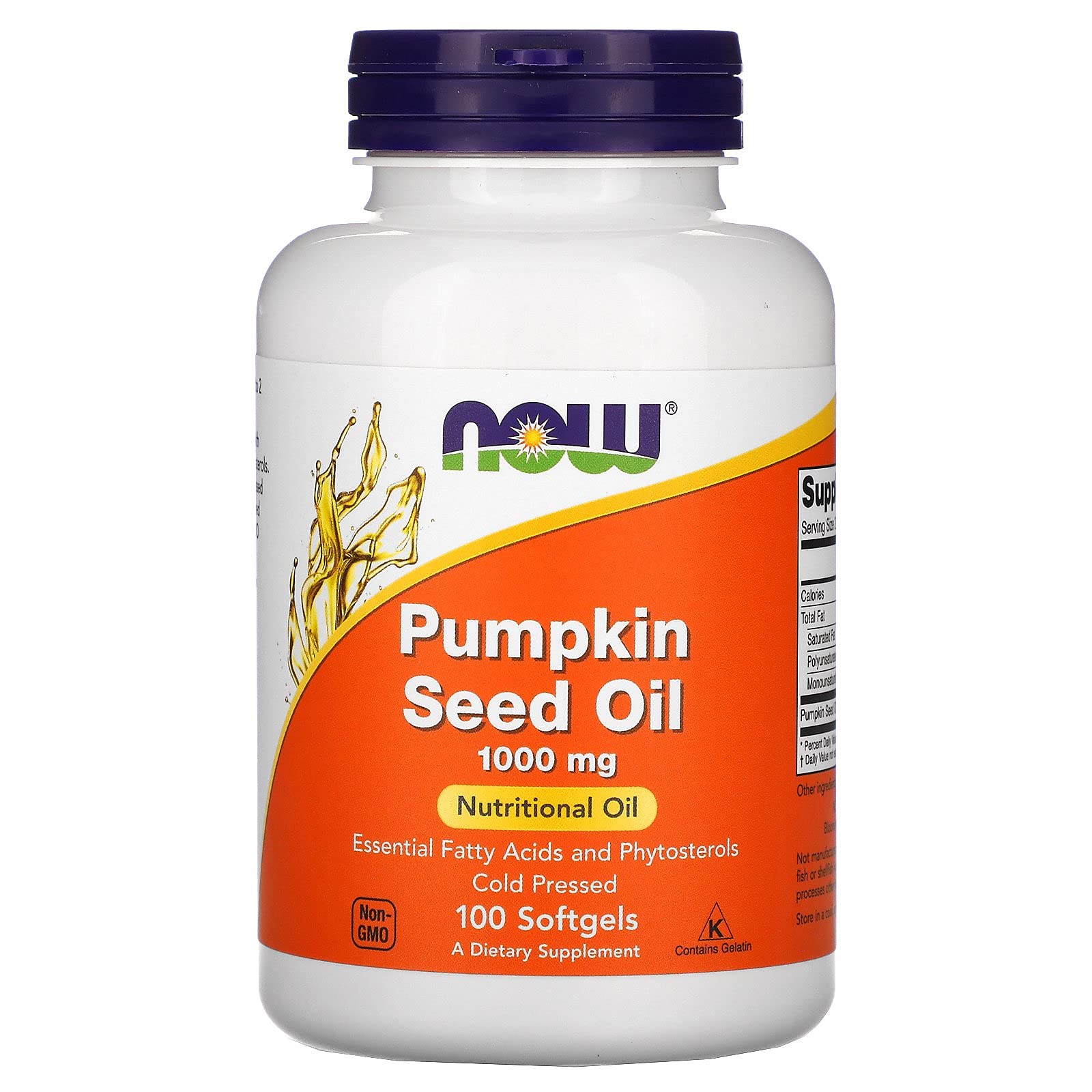 Foto 3 pulgar | Aceite de Semillas de Calabaza Supplement Now Foods 1000 mg Geles Blandos - Venta Internacional