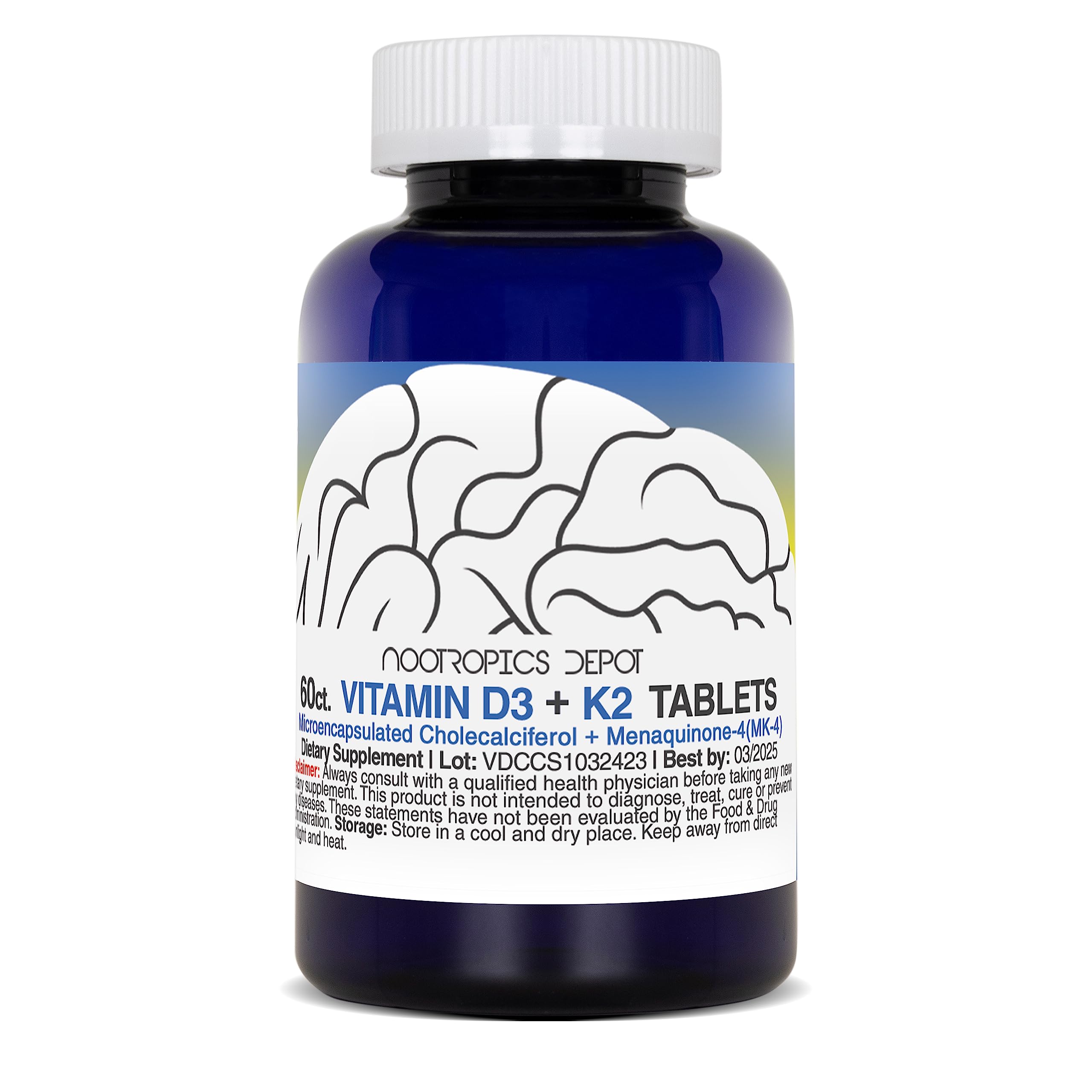 Foto 4 pulgar | Suplemento Nootropics Depot de Vitamina D3 + K2 con Vitamina C - Venta Internacional