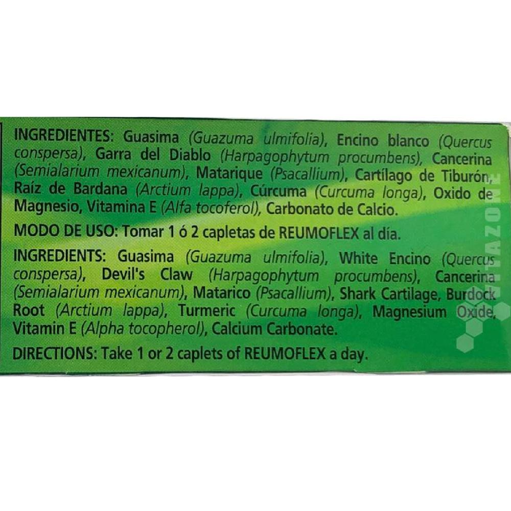 Foto 5 pulgar | Reumoflex Verde Ypenza 30 Capletas de 800 mg
