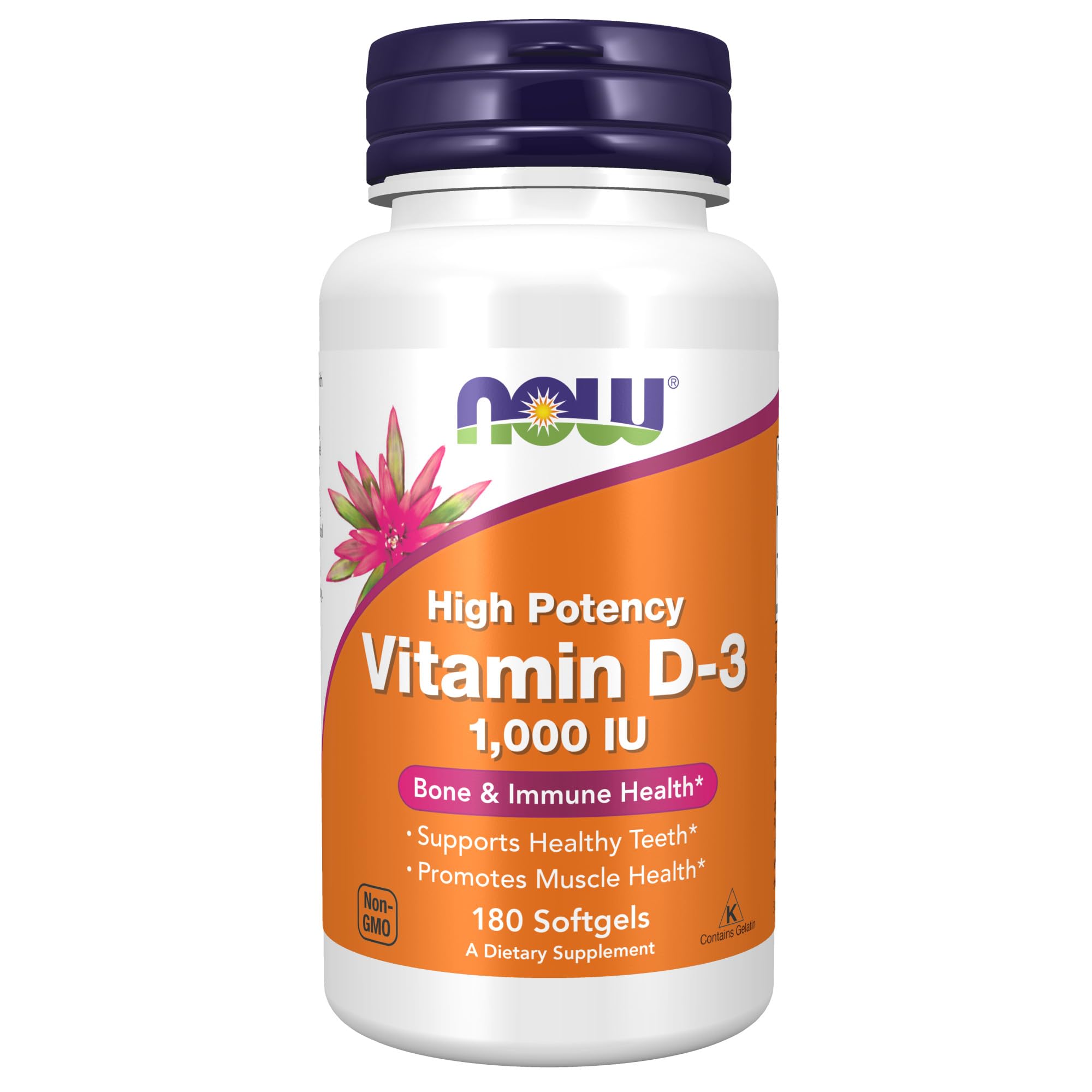 Foto 2 pulgar | Vitamina D-3 Now 1000 Iu 180 Cápsulas Blandas de Alta Potencia - Venta Internacional