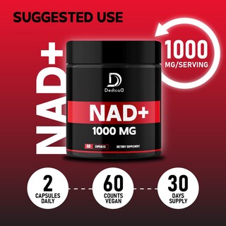 Foto 5 | Suplemento Dedicad Nad+ 1000 Mg 90 Cápsulas Para La Energía Y La Reparación Del Adn - Venta Internacional