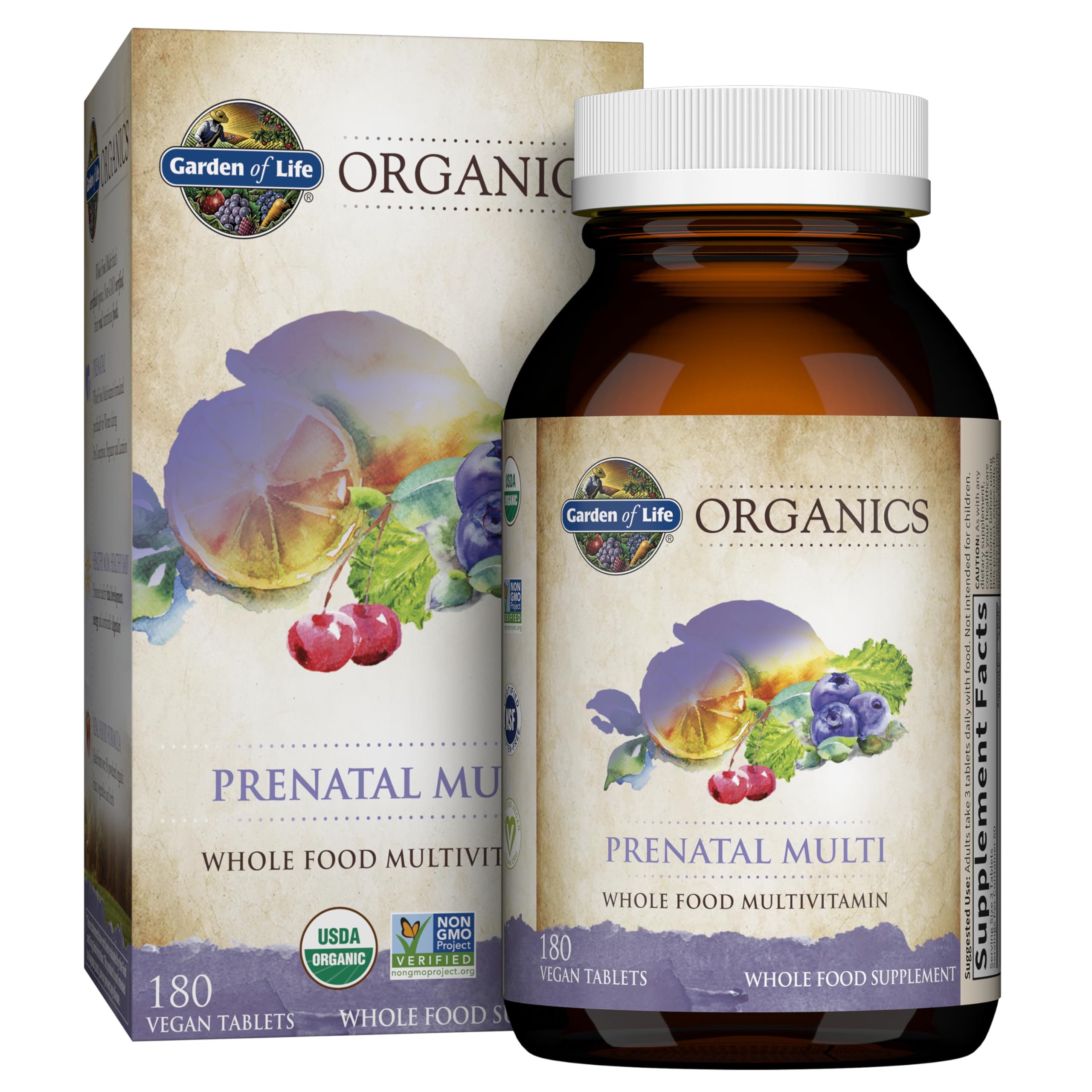 Foto 2 pulgar | Multivitamínico Prenatal Garden Of Life Organic Suministro para 60 Días - Venta Internacional