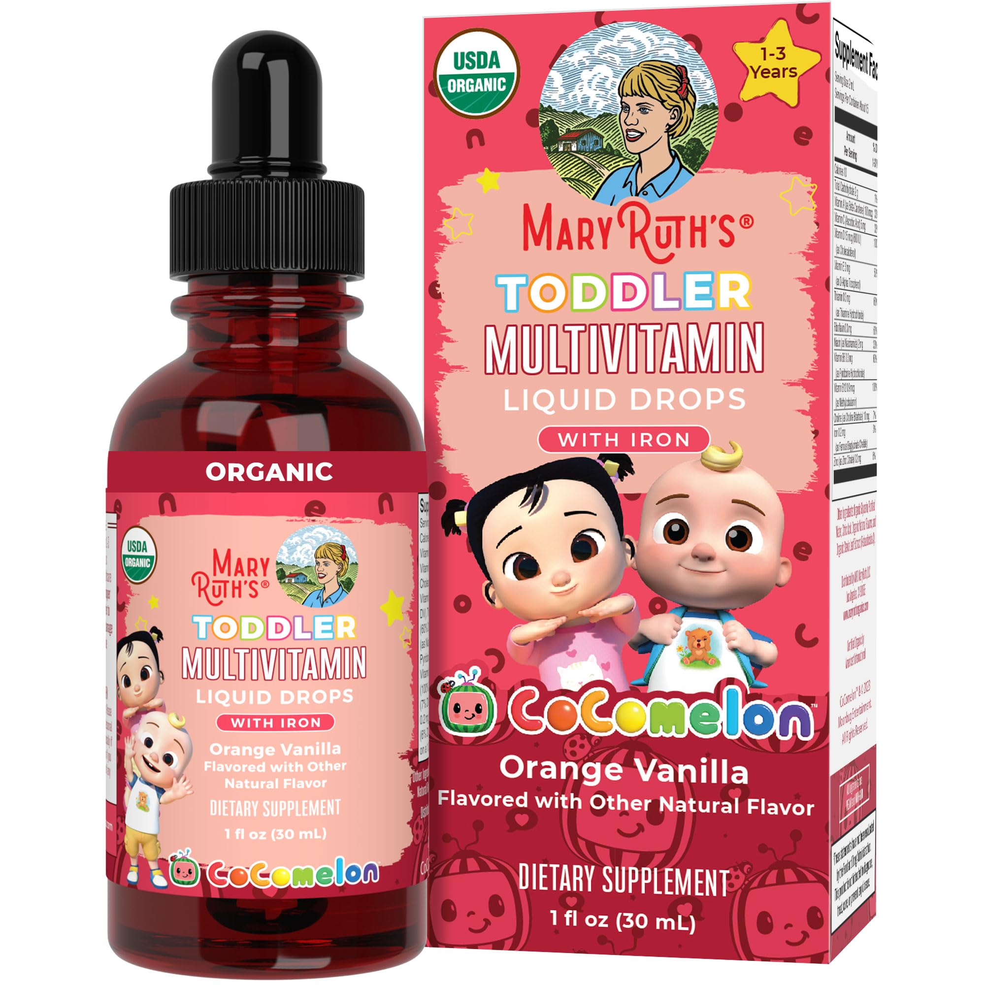 Foto 1 | Multivitamínico Maryruth Organics Cocomelon Toddler 30 Ml Con Hierro - Venta Internacional