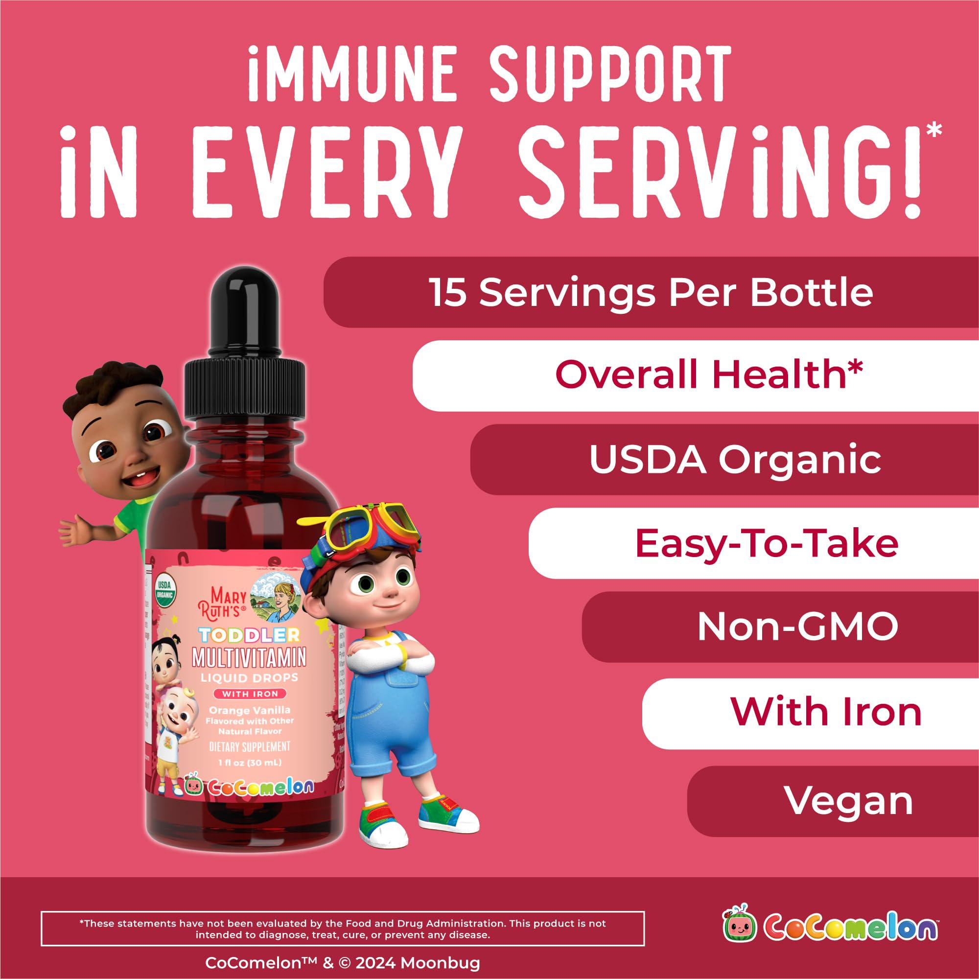 Foto 7 pulgar | Multivitamínico Maryruth Organics Cocomelon Toddler 30 Ml Con Hierro - Venta Internacional