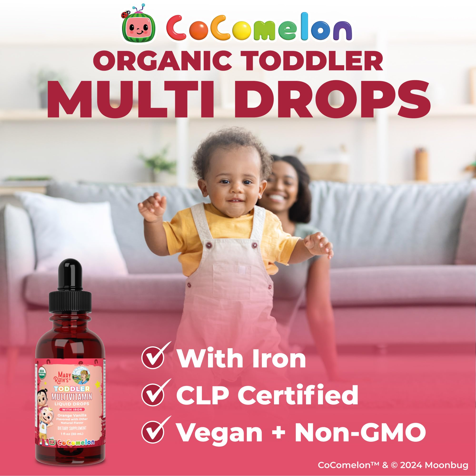 Foto 8 pulgar | Multivitamínico Maryruth Organics Cocomelon Toddler 30 Ml Con Hierro - Venta Internacional