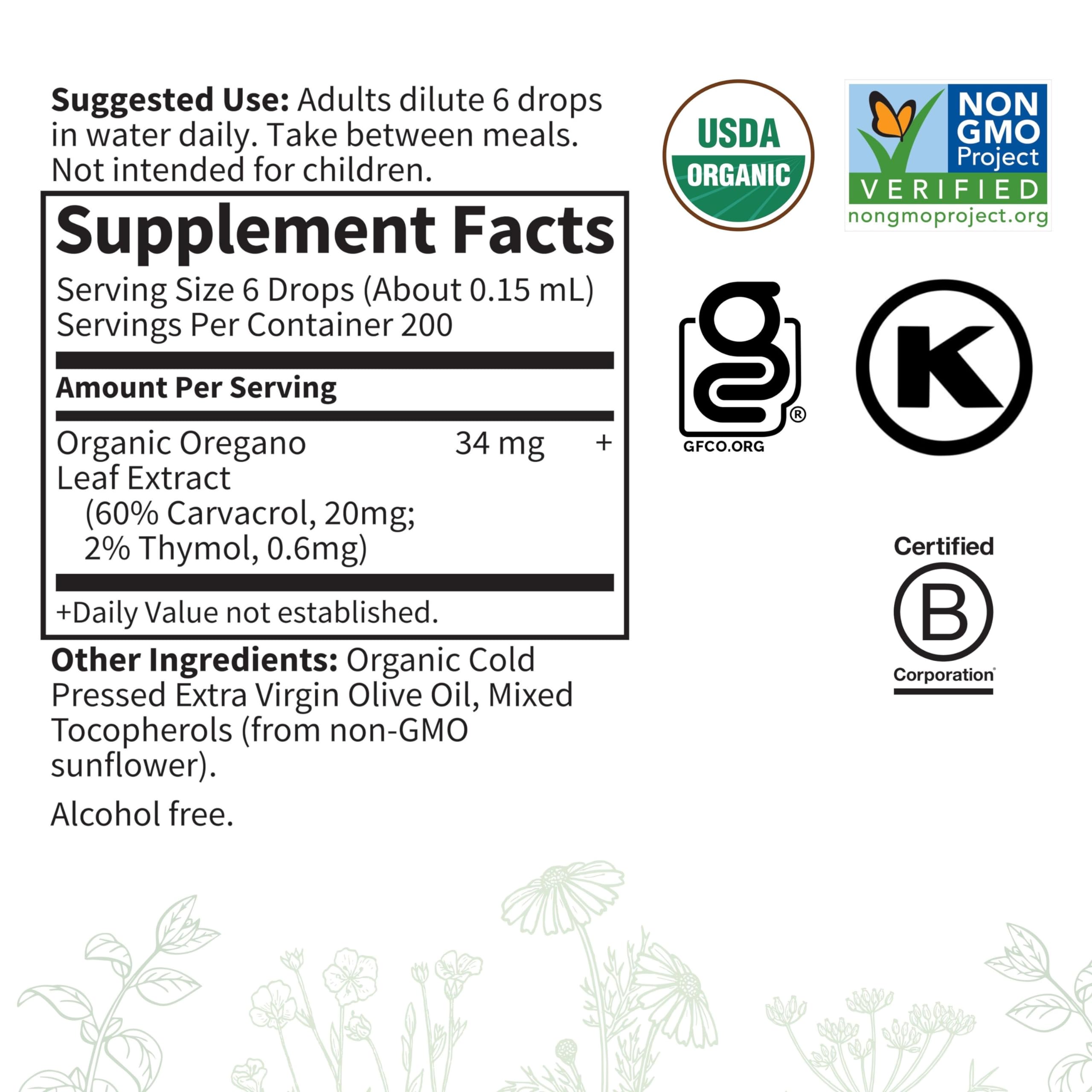 Foto 7 pulgar | Suplementos Herbales Garden Of Life Aceite de Orégano 30 Ml - Venta Internacional