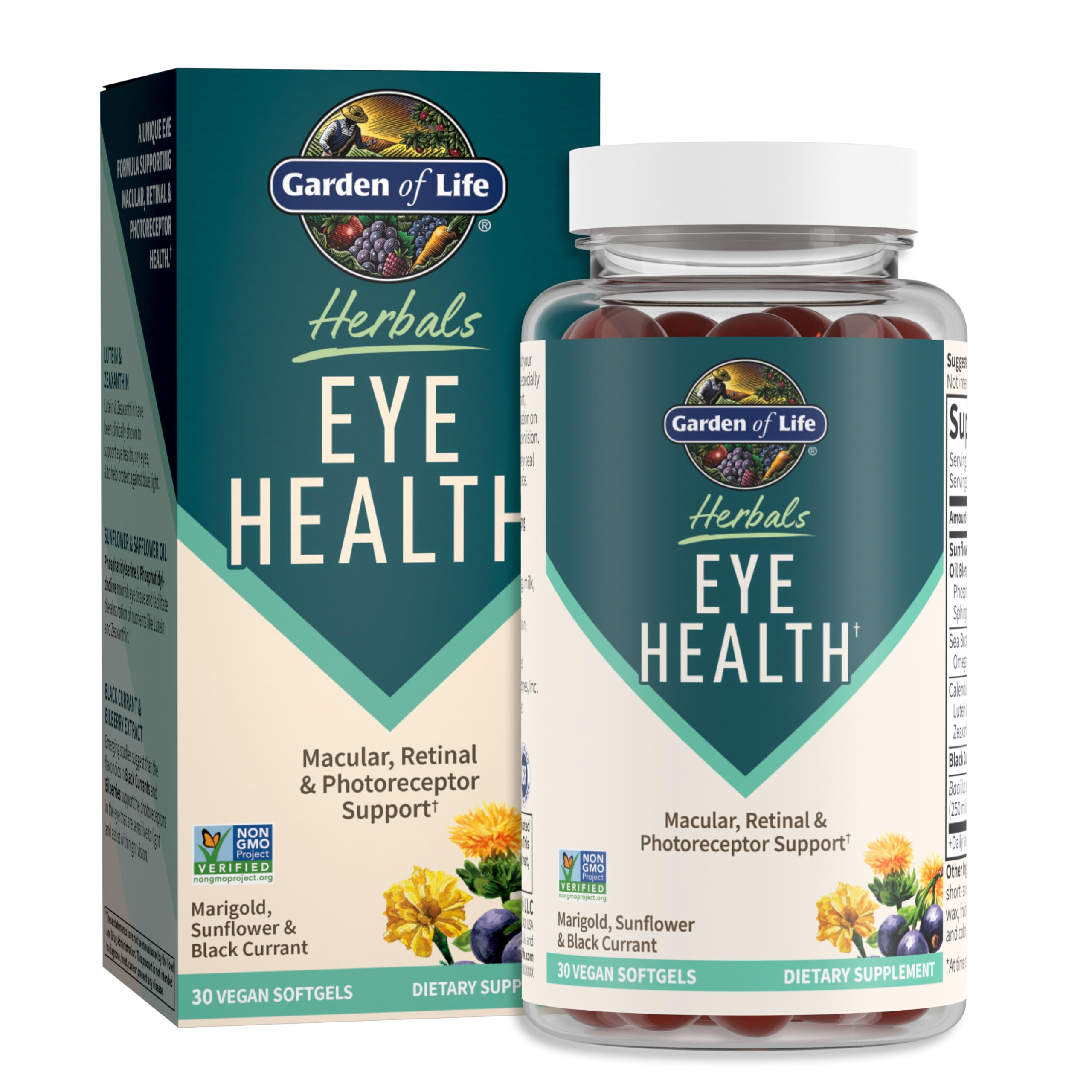 Foto 2 pulgar | Suplemento Garden Of Life Herbals Eye Health 30 Porciones - Venta Internacional
