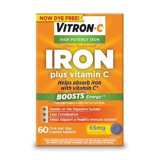 Foto 1 | Suplemento de Hierro Vitron-C de Alta Potencia 65 mg más Vitamina C 60 Tabletas - Venta Internacional
