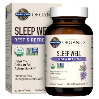 Foto 1 | Suplemento Garden Of Life Organics Sleep Well 30 Comprimidos - Venta Internacional