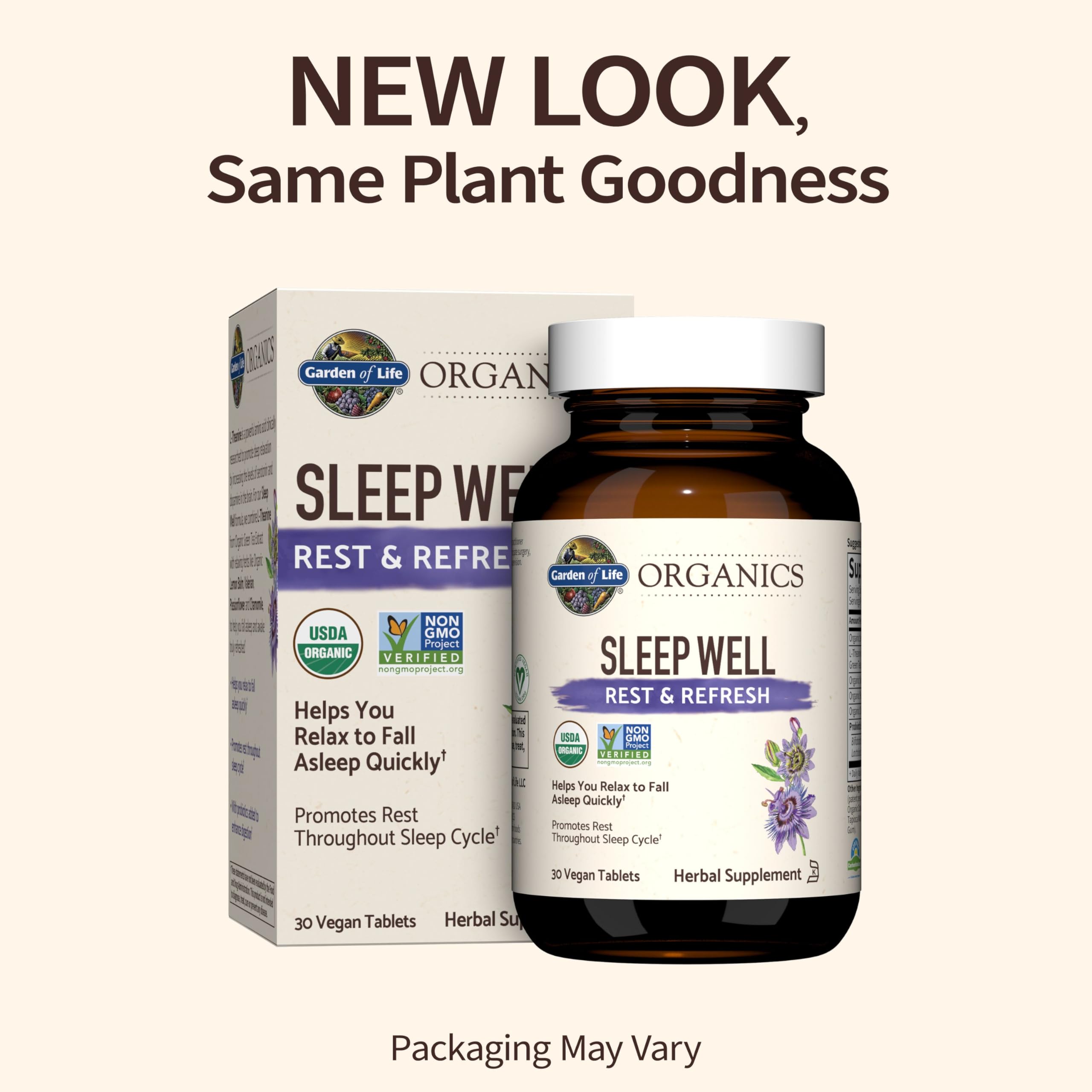 Foto 3 pulgar | Suplemento Garden Of Life Organics Sleep Well 30 Comprimidos - Venta Internacional