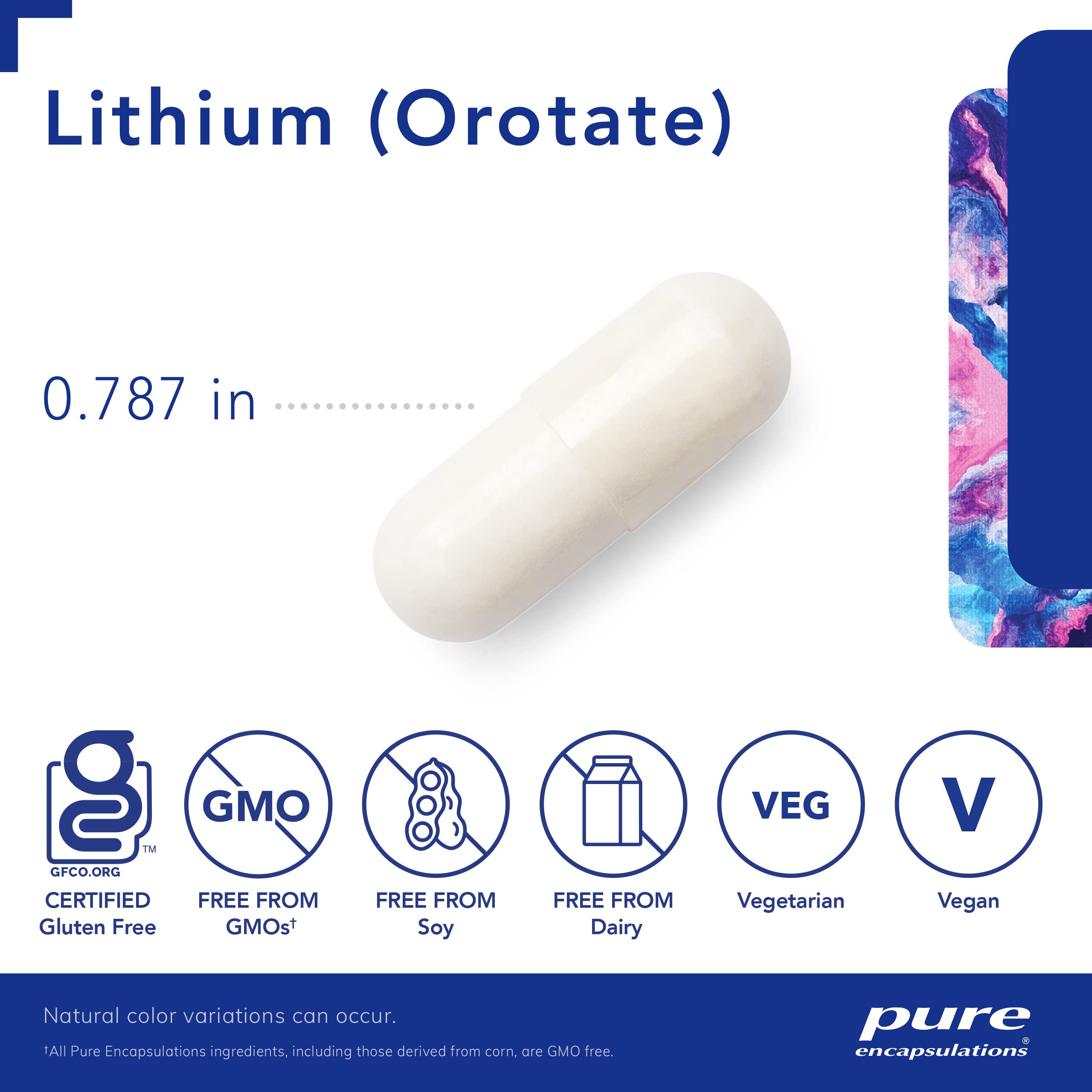 Foto 4 pulgar | Suplemento Pure Encapsulations Orotato de Litio 5mg, 90 cápsulas - Apoyo cerebral con NAC