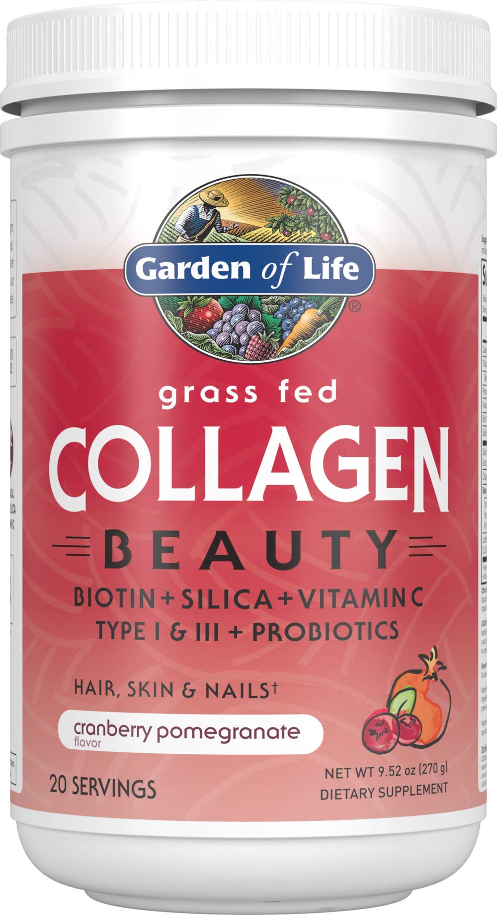 Foto 2 pulgar | Colágeno en Polvo Garden Of Life Grass Fed Cranberry, 20 Unidades - Venta Internacional