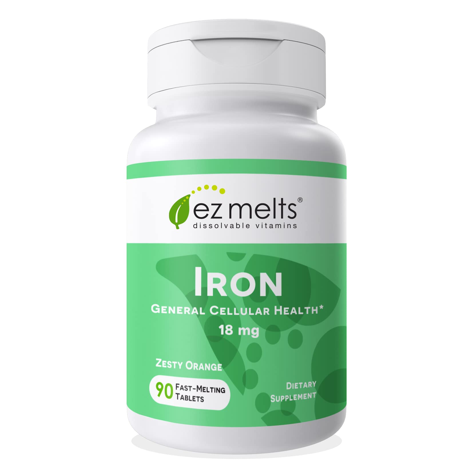 Foto 2 pulgar | Suplemento de Hierro Ez Melts Soluble 18 Mg Sin Azúcar 90 Comprimidos - Venta Internacional