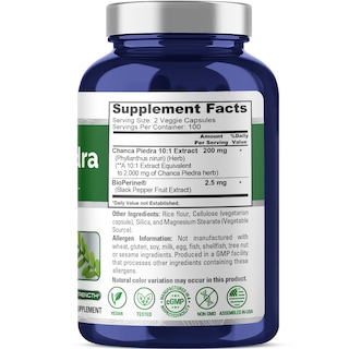 Foto 2 | Suplemento Nusapure Chanca Piedra 2000 Mg 200 Cápsulas Vegetarianas - Venta Internacional