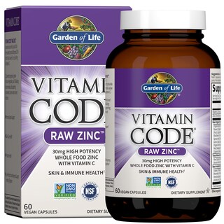 Foto 1 | Suplementos Garden Of Life Zinc 30 Mg con Vitamina C Veganos - Venta Internacional