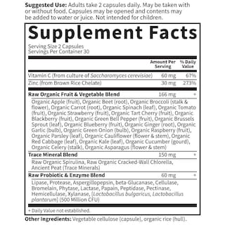 Foto 5 | Suplementos Garden Of Life Zinc 30 Mg con Vitamina C Veganos - Venta Internacional
