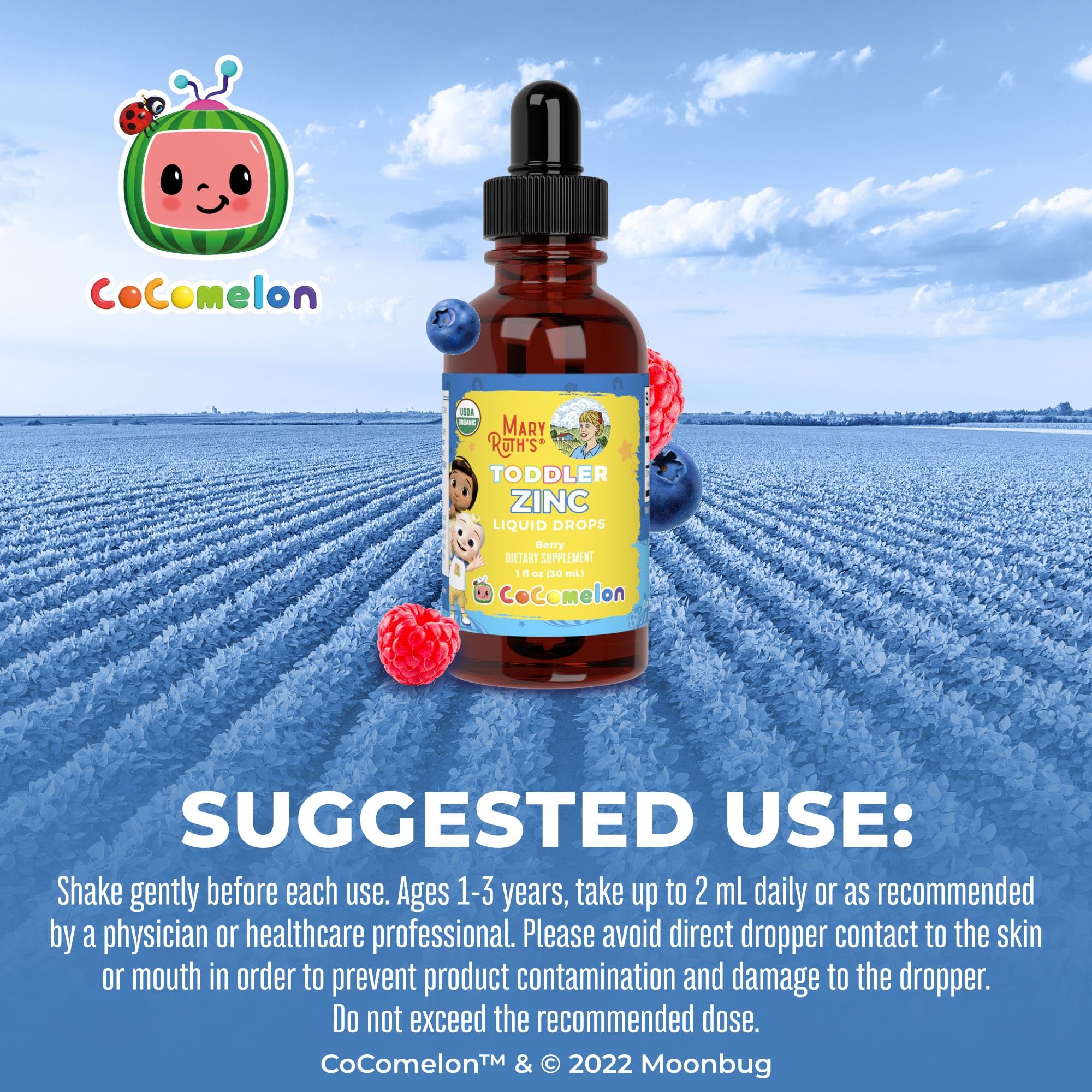 Foto 5 | Suplemento de Zinc Iónico Líquido Cocomelon de MaryRuth Organics para Niños - Venta Internacional