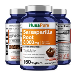 Foto 4 | Suplemento Nusapure de Raíz de Zarzaparrilla 3000 Mg 150 Cápsulas Vegetarianas - Venta Internacional