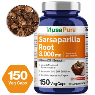 Foto 5 | Suplemento Nusapure de Raíz de Zarzaparrilla 3000 Mg 150 Cápsulas Vegetarianas - Venta Internacional