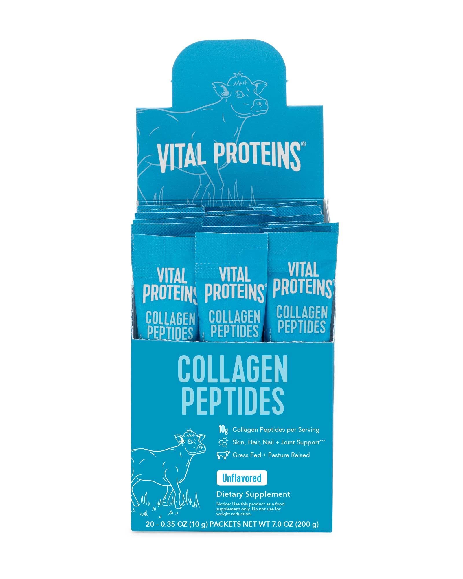 Foto 1 | Suplemento de Péptidos de Colágeno en Polvo Vital Proteins - Caja de 20 Unidades